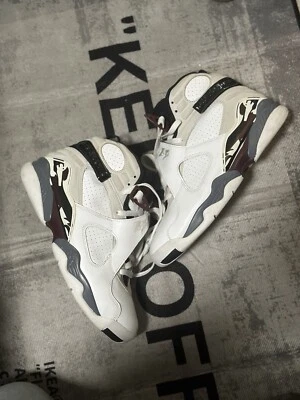 Talla 10.5 - Air Jordan 8 Retro Borgoña W Talla 9 Hombre Foto 1 de 4