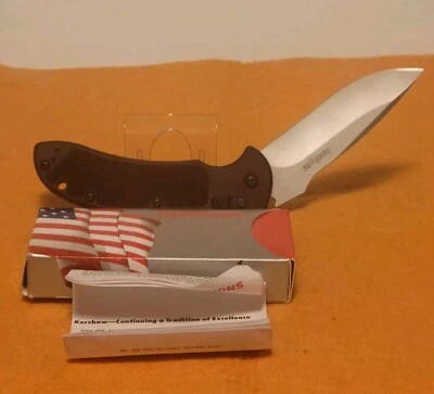 Kershaw 2001st Rogue Plain Edge Long Discontinued RJ MARTIN DESIGN 14c28n - Image 1 of 4