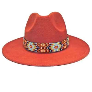 Perlen Hutband Indianer Stil Handarbeit Hutband - Bild 1 von 2