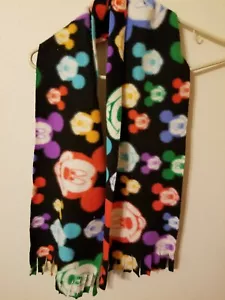 Mickey Mouse Fleece scarf 62 in L including fringe assorted colors - Picture 1 of 10