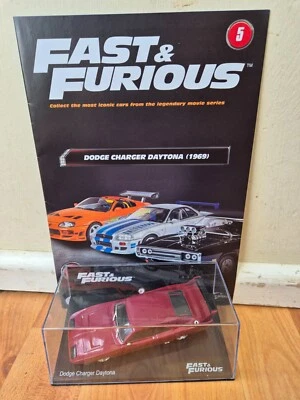 1/43 Altaya Fast And Furious Collezione Dodge Charger Daytona 1969 Diecast Auto - Immagine 1 di 3
