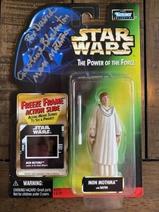 Star Wars Power of the Force Mon Mothma Action Figure Caroline Blakiston signed - Picture 1 of 2