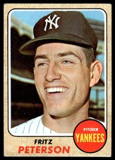 1968 Topps Fritz Peterson New York Yankees #246
