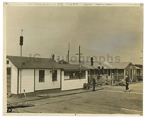 WWII - Original Vintage 8x10 Photograph of Sailors Working on a Living Facility - Picture 1 of 1