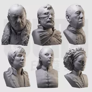 1/10 Resin Game of Thrones 6 Characters Figure Bust Unpainted Unassembled 33-wy - Picture 1 of 1