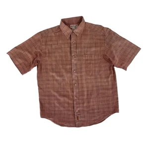 Magellan Sportswear Red Plaid Short Sleeve Cotton Button Up Shirt Men's Size XL - Picture 1 of 6