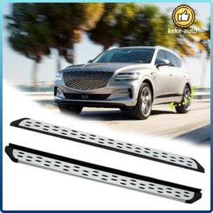 Fit for Hyundai Genesis GV80 2021-2023 Running Boards Side Steps Pedals Nerf Bar - Imagen 1 de 9