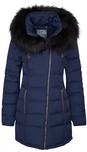 B-WARE DREIMASTER DAMEN MANTEL Gr. XL Farbe Marine - Bild 1 von 8