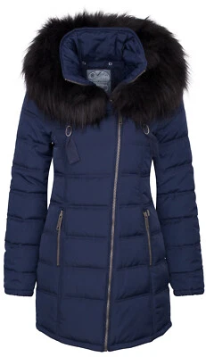 B-WARE DREIMASTER DAMEN MANTEL Gr. XL Farbe Marine - Bild 1 von 4