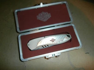 2003 Harley Davidson Cryoedge Fred Carter Design Klappmesser im Etui USA - Bild 1 von 7