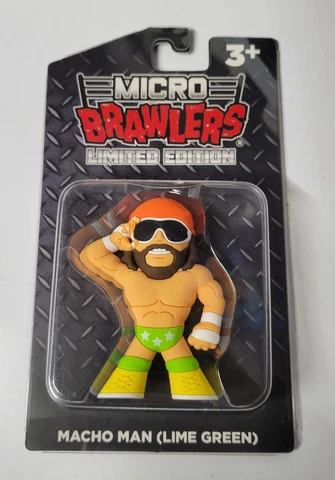 Macho Man Randy Savage Lime Green Micro Brawler Limited Edition    NIB Cover