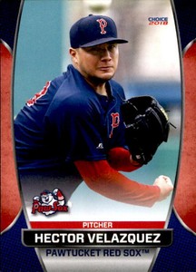 2018 Pawtucket Red Sox Choice #31 Hector Velazquez Sonora Mexico Baseball Card