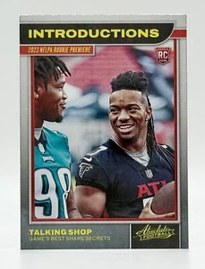 2023 Panini Absolute Introductions Bijan Robinson Jalen Carter RC - Picture 1 of 2