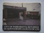 CITY OF PARRAMATTA RETURNED EX-SERVICEMANS CLUB CO-OP LTD 6635177 HOURS COASTER