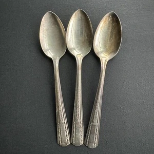 3 International Silber Hollywood Teelöffel Silberteller Besteck Silberbesteck - Bild 1 von 13