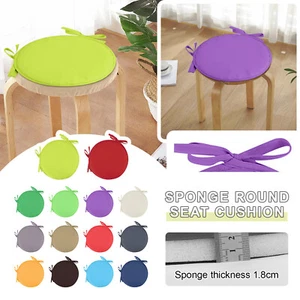 Round Garden Chair Pads Seat Cushion For Outdoor Bistros Stool Patio Dining Room - Picture 1 of 62