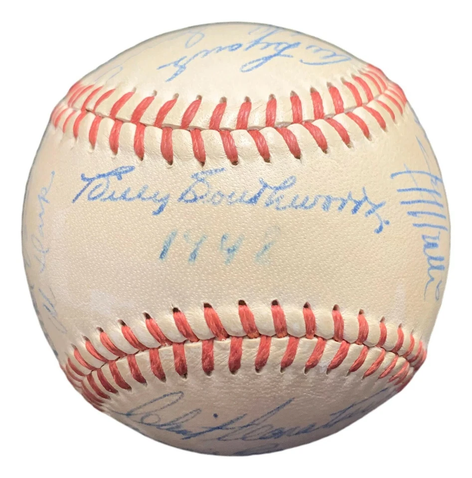 1948 Boston Braves Signed Baseball ONL Ball NL Champs Billy Southworth PSA/DNA - Image 1 of 4