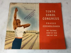 RARE 1938 Tenth Sokol Congress Prague Czechoslovakia Booklet Pamphlet, Cultural - Picture 1 of 4