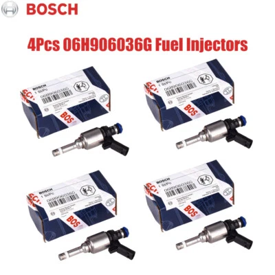 4Pcs 06H906036G BOSCH Fuel Injectors For Audi A4 TT VW Jetta Golf CCTA 2.0T OEM Foto 1 de 4