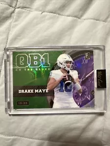 Drake Maye 2024 Wildcard QB1 On the Clock /25 Green Purple Rookie Patriots RC - Picture 1 of 6