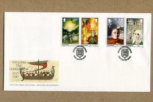 BAILIWICK of GUERNSEY, 1027-1087 William the Conqueror First Day Cover. 1987 FDC - Picture 1 of 2