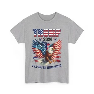 Trump 2024 Shirt - Trump 2024 Fly With America Election T Shirt - Bild 1 von 26