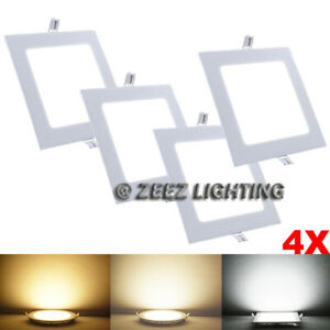 3/4W 6W 9W 12W 15W 18W 20W 25W Dimmable LED Recessed Ceiling Panel Light Fixture