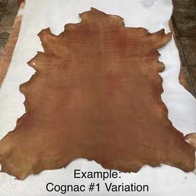 Economy Lambskin Cognac #1 Rugged Nappa Leather Hide 3 oz 7-8 SF. - Image 1 of 4