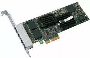 DELL Intel E1G44ET PRO/1000 ET QUAD PORT PCI-E SERVER NIC DELL HM9JY CWKPJ - Picture 1 of 2