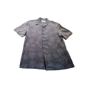 Island Shores Hawaiihemd Herren Large grau Viskose Palme Freizeit klassisch - Bild 1 von 7