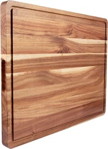 Large Acacia Wood Cutting Boards Kitchen 24X18 Inch Extra Large Wooden Cutting - Picture 1 of 8