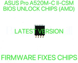 ASUS Pro A520M-C II-CSM, NO PASSWORD FIRMWARE FIXES BIOS CHIP LATEST VERSION - Afbeelding 1 van 1