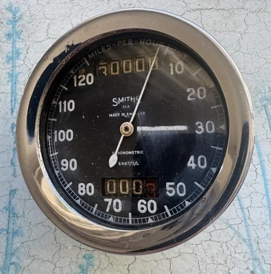 TACHIMETRO CRONOMETRICO VINTAGE SMITHS S 467/3/L VINCENT BLACK KNIGHT ARIEL - Immagine 1 di 3