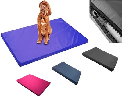 Dog Mattress Bed Cat Bed Mat Waterproof For Cage Crate Pad Zipped Washable Cover - Image 1 of 4