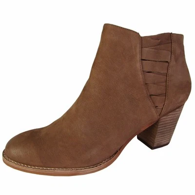Zapatos Botines De Tobillo Para Mujer Steve Madden, Nubuck Marrón, US 8 - Imagen 1 de 4