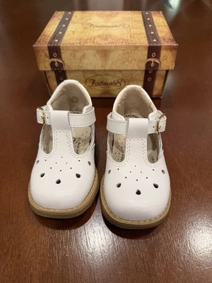 Footmates Harper белый baby размер 3,5 девочка обе стельки новый с коробкой - Изображение 1 из 4