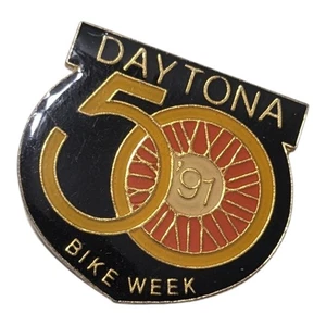 Prendedor coleccionable Daytona Bike Week 1991 50 aniversario motocicleta motociclista - Imagen 1 de 4