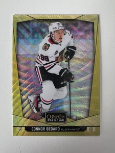 2025 2024-25 O-Pee-Chee Platinum Connor Bedard Neon Yellow Surge - Bild 1 von 2