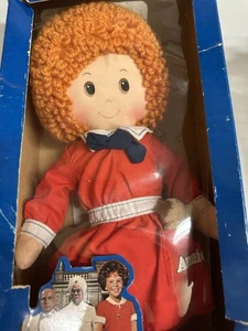 Little Orphan Annie Rag Doll w/ Sandy Vintage 1982 Knickerbocker 16" in Box - Picture 1 of 11