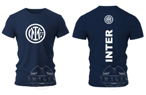 T-SHIRT INTER MILANO CALCIO SPORT ICONIC SOCCER TEAM FOOTBALL ITALIA MAGLIETTA - Imagen 1 de 4