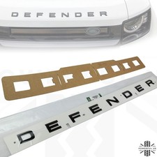 Genuine Land Rover Defender Black Front Badge - LR130857