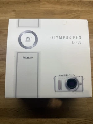 Boxed Olympus PEN E-PL8 Camera Body in Black - Excellent  5417 Shutter Count  - Image 1 of 4