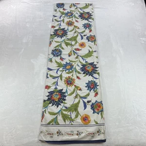 Runner da tavolo Williams Sonoma Country floreale cotone Moldavia 15"x102" California - Foto 1 di 14