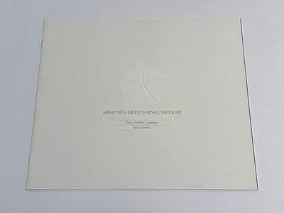 Catálogo de folletos de ventas Chrysler New Yorker 1989 en excelente estado Foto 1 de 4