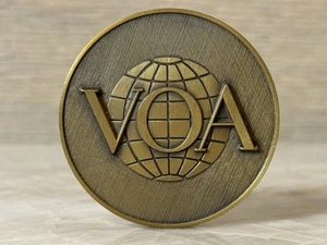 Medal VOA Voice of America, International Broadcasting Since 1942 USA, Rare! - Picture 1 of 9