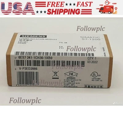 New Siemens 6ES7241-1CH30-1XB0 6ES7 241-1CH30-1XB0 SIMATIC S7-1200 CB 1241 - Image 1 of 4