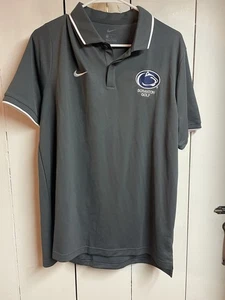 Penn State Scranton Golf Nike Gray Embroidered Polo Large - Picture 1 of 3