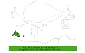 2014-2019 Toyota Corolla Hood Lock - Picture 1 of 1