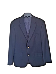 American Living Mens Classic Navy Blue Blazer Gold Buttons Sz 40 R Single Vent - Picture 1 of 13