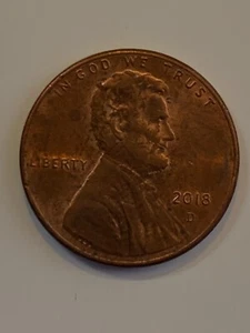 Moneda de un centavo Lincoln Shield 2018 D - Imagen 1 de 2
